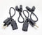 1 Foot 4 Pack Universal Short Power Cable Cord 18 AWG - 12 Inches IEC320 C13 to NEMA 5-15P, 4-Pack...