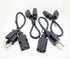 1 Foot 4 Pack Universal Short Power Cable Cord 18 AWG - 12 Inches IEC320 C13 to NEMA 5-15P, 4-Pack...