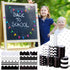 8 Style White and Black Bulletin Board Borders Back to School Bulletin Board Decorations School Classroom Decorations Board Trim for Classroom Sch...