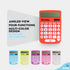 Calculator for Students Red, Basic Calculator 12 Digits Solar Powered Calculators Large Display Office Desktop Calculator Four Function Handheld D...