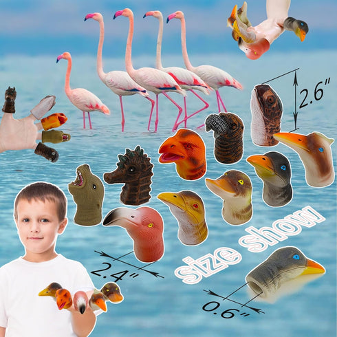 10 PCS Cute Finger Puppets Toys, a Very Good Educational Cognitive Toy, a Bridge for Children to Make Friends and Interact, Children’s Party Role-...