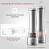 Salt and Pepper Grinder Set - Large Capacity Stainless Steel Pepper Grinder and Salt Grinder with Tray in Luxurious Gift-Box - Manual Mills with C...