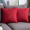 Anickal Valentines Pillow Covers 18x18 inch for Valentines Day Decor Set of 2 Red Rustic Linen Holiday Decorative Square Throw Pillow Covers for F...