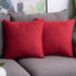 Anickal Valentines Pillow Covers 18x18 inch for Valentines Day Decor Set of 2 Red Rustic Linen Holiday Decorative Square Throw Pillow Covers for F...