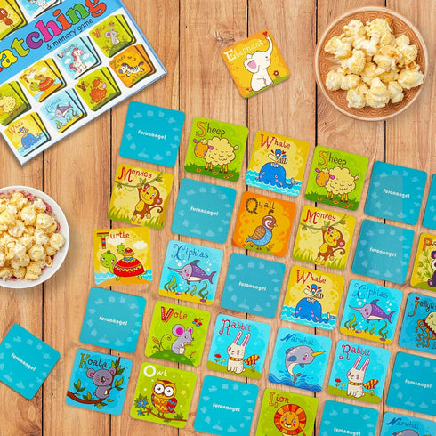 Animal Letter Memory Game ABC Learning for Toddlers, Fun Matching Game, Educational Toys for Kids, Preschool Learning Toys and Alphabet Flash Card...