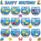 Birthday Bulletin Board Set for Classroom Under The Sea Spring Bug Bee Theme Happy Birthday Bulletin Board Decoration Months Ocean Honeycomb Cutou...