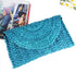 KUANG! Womens Straw Clutch Purse Handbag Shoulder Clutch Envelope Wallet Beach Straw Purse for Ladies...