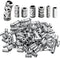 100g (About 80-150pcs) Assorted Column Spacer Beads Tibetan Silver Tube Beads for Bracelet Necklace Jewelry Making Crafts DIY,7 Styles,4-16mm...