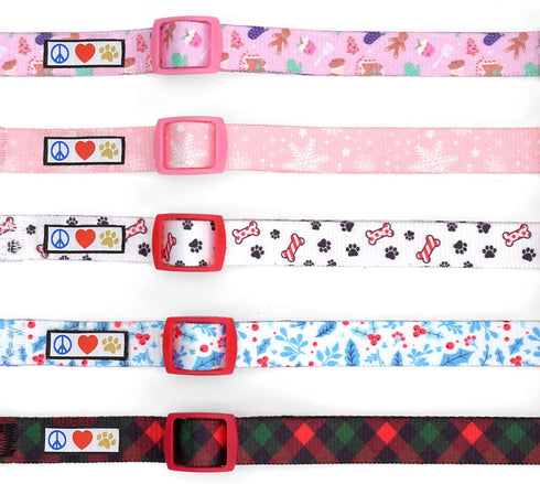 Pawtitas Soft Adjustable Puppy Collar Leash Harness Sold Separately Personalized Customizable Dog Collar Embroidered Customize Pet Name Phone Numb...
