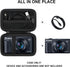 Hard Carrying Case for Canon PowerShot SX740/ SX730/ SX720/ SX620/ G7X Digital Camera, Protective Storage Bag with Zipper Mesh Pocket for Battery ...