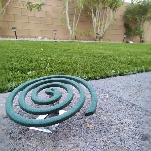 Mosquito Citronella Coils- Outdoor Use- Each coil could last for 5-7hours - 1 Pack Contains 8 coils & 1 Coil Stand...