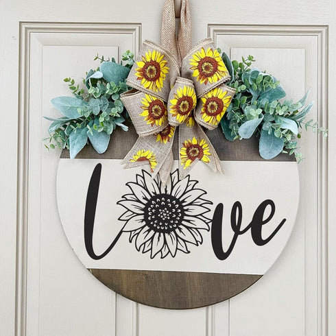 9 Pcs Large Sunflower Stencils for Painting on Wood (12x12 Inches), Reusable Butterfly Bee Floral Sun Flower Stencils for Painting on Canvas Paper...