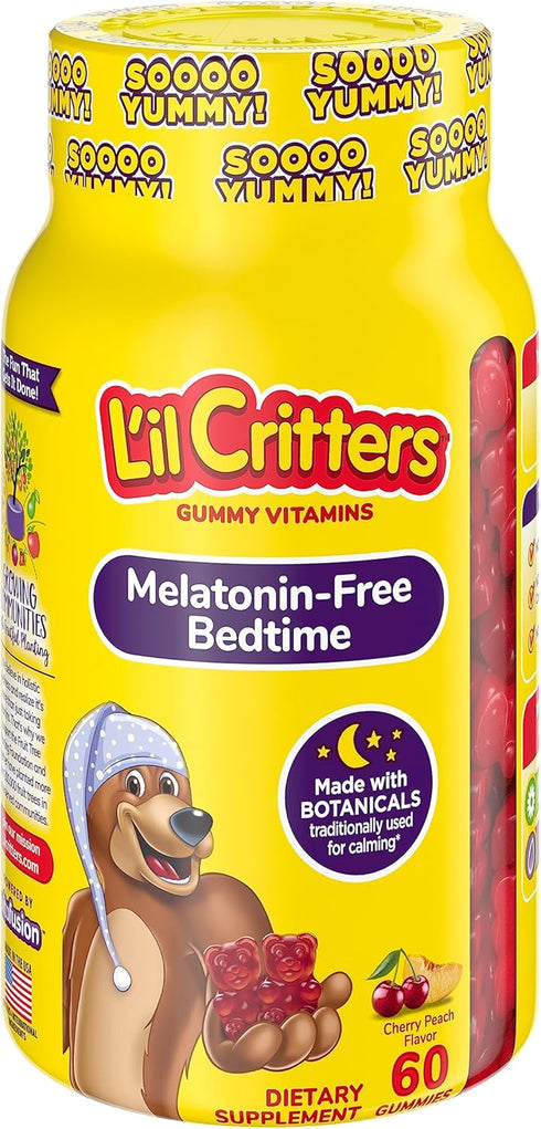 L’il Critters Melatonin-Free Bedtime Dietary Supplement for Kids, 60 Gummies...