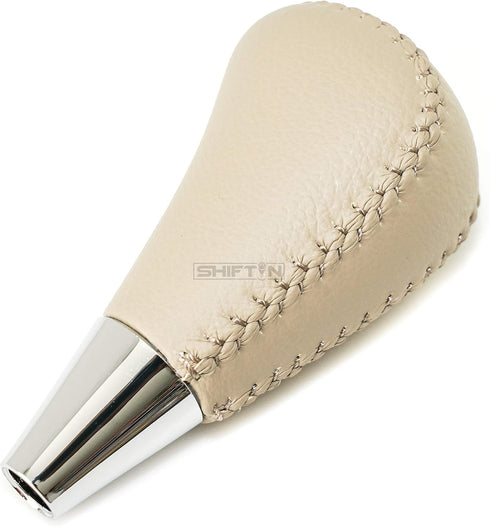 Leather Wood Gear Shift Knob for Toyota Avalon Yaris 4Runner Land Cruiser Sienna Camry Solara Tacoma and Lexus ES300 ES330 GS300 GS400 GS430 (Tan ...