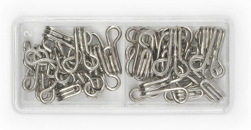 Dritz 90-3-65 Hook & Eye Closures, Nickel, Size 3 14-Count...