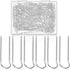 MTLEE 200 Pieces Fork Pins for Quilting Sewing Double Needlecraft Blocking Stainless Steel U-pins for DIY Sewing Jewelry Craft Making, 0.91 x 0.2 ...