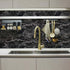 Abyssaly Black Marble Paper Granite Wallpaper 15.7" X 118" Countertop Peel and Stick Self Adhesive Thickening for Kitchen Bathroom and Furniture...