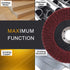 NUODUN 10Pcs 180/320 Grit Nylon Fiber Flap Disc Metal Polishing Wheel, Abrasive Buffing Grinding Discs for 4" Angle Grinder, Deburring and Rust Re...