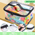 4 Packs Clear Toy Storage Bags- 9.4 x 6.7 x 4.3 Inch Transparent PVC Toy Organizing Bags with Zipper- Waterproof Toy Storage Organizer Pouch for B...