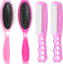Patelai 4 Pieces Doll Hair Brush Plastic Pink Wig Accessories for 18 Inch Dolls and Other Hair Care Accessories, 2 Style...