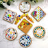 4PCS Mosaic Bamboo Coasters for Crafts, Blank Base Trays, Drinking Cup Coaster, Plant Coaster, Art Plate,DIY Mosaic Supplies (Rectangle)...