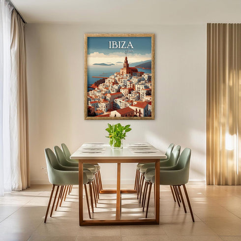 Posterizer 1 pcs-Travel Poster-Ibiza Spain-Adventure Wall Art Gift for Men Women Entrepreneur Teens Decor for Home & Office- unframed wall art...