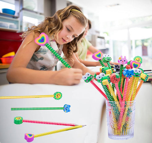 Golf Pencils with Erasers Bulk 23 PCS Personalized Number 2 Pencils 100th Day for Kids Mini Fat Triangle Pencils Fun Cute and Cool for Student Age...