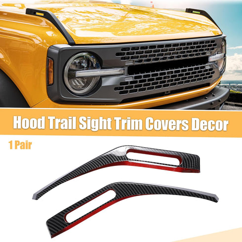 X AUTOHAUX 1 Pair Car Trail Sight Cover Decoration Trim Cover Exterior Accessories for Ford Bronco 2021 2022...