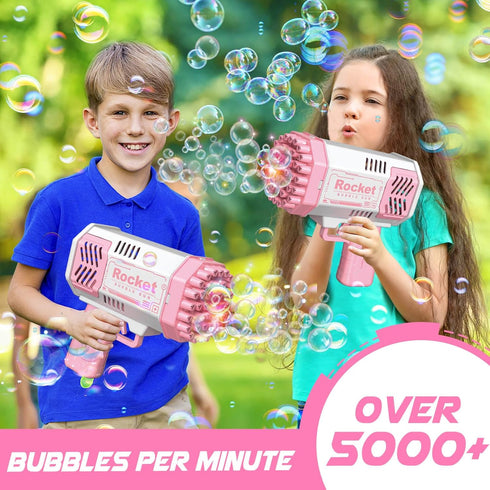 Dolanus Bubble Gun 2 Pack - Bubble Machine for Kids, Bubble Maker Blower Toy for 3 4 5 6 7 8 Years Old Boys Outdoor Indoor Birthday Wedding Party ...