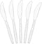 PLASTICPRO Clear Plastic Knives Disposable Cutlery Utensils 50 Count...