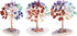Jovivi Natural 7 Chakra Healing Crystals Tree on Agate Slice Base Healing Stones Gem Money Tree for Feng Shui Home Office Table Decorations...