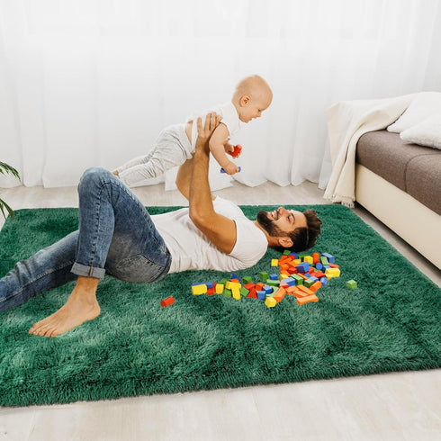 Small Rugs for Bedroom, 2x3 Fluffy Bedroom Rug, Soft Fuzzy Area Rug for Living Room Dorm, Non Slip Shag Rugs for Girls Boys Bedroom, Soft Kids Car...