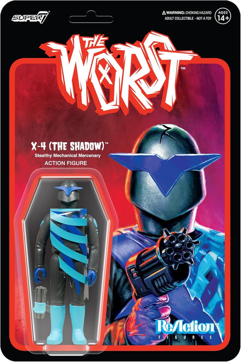 Super7 The Worst X-4 (Infared) - 3.75" The Worst Action Figure with Accessory Collectibles and Retro Toys...