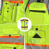 TCCFCCT Reflective Safety Vest for Men Women 9 Pockets High Visibility Vest with Fluorescent Orange Extend Edge, Hi Vis Security Work Vest for Sur...