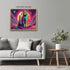 Posterizer 1 pcs- psychedelic funky hippie colorful cat 5-Fantasy & Fiction Art-Retro Art- Living Room Bedroom Decor- unframed wall art...