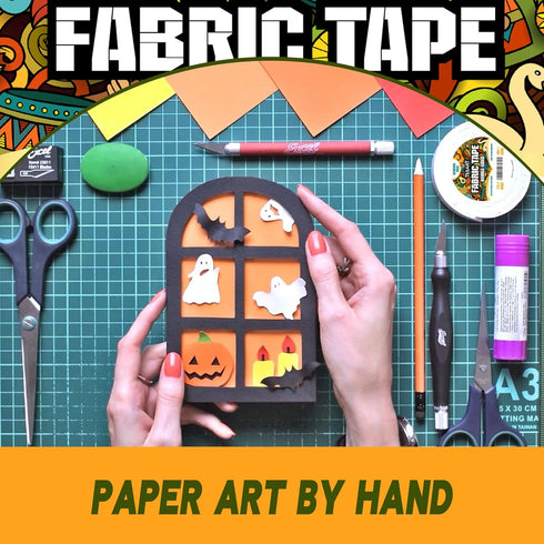 Fabric Tape - Sticky Double-Sided Tape Strong Adhesive Cloth Tape Press-on Tape, No Sewing or Ironing, Gluing, Alterations and Hemming Tape - 1/4i...