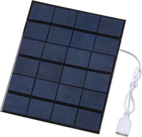 Fielect 6V 3.5W Mini Solar Panel USB Solar Panel Charger Polysilicon Solar Cells Charger for Bicycles,Mobile Phones,Power Bank,Camping Lights, 165...