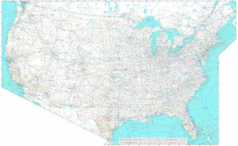 FAA Chart: U.S. IFR/VFR Low Altitude Planning Chart USPLAN (Current Edition)...