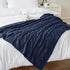 Battilo Navy Cable Knit Throw Blankets for Couch, Super Soft Warm Cozy Decorative Knitted Throw Blanket for Bed, Sofa, Chair 50"x60"...