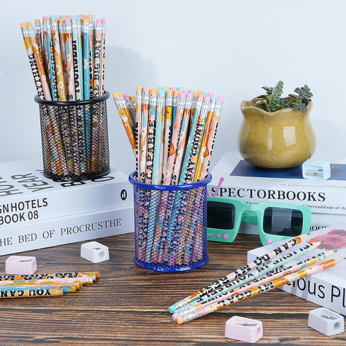60 Pcs Retro Motivational Pencils Bulk, Inspirational School Pencils for Classroom, Cute Wood Pencils with Encourage Positive Saying, Back to Scho...