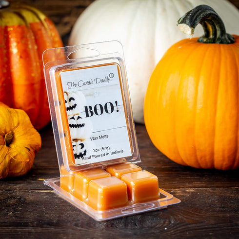The Candle Daddy Boo! Pumpkin Spice Scented Halloween Holiday Wax Cube Melts - 1 Pack - 2 Ounces - 6 Cubes...