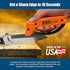 AccuSharp Knife Sharpener, Ergonomic Comfortable Handle, Compact & Easy to Use, Restore and Hone Straight & Serrated Knives, Blaze Orange...