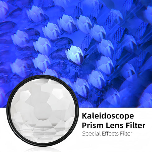77mm Kaleidoscope Prism Filter, premium Prism Crystal Glass Special Effect Filter for Camera Lens...