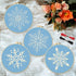 INFUNLY 4 Pack Snowflake Embroidery Kits Cross Stitch Kits for Beginners Adults Christmas Needlepoint Starter Kit with Instructions for Thanksgivi...