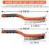 Wire Brush Set 2 Pcs Stainless Steel and Carbon Wire Scratch Brush with Advanced 14" Long Rubber Handle for Cleaning Rust Paint Remover, Welding, ...