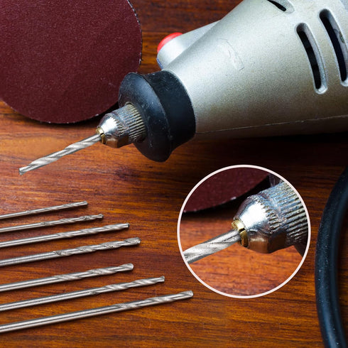 100 Pieces 0.3-1.6 mm Micro Mini Drill Bit Set Tiny Drill Bits Small Shank Full-Ground HSS Twist Drill High Speed Steel Boards Tiny Drill Bits for...