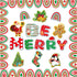 Merry Christmas Boho Rainbow Cut-Outs Be Merry Classroom Bulletin Board with Borders Set Bohemian Rainbow Cut Outs Winter Xmas Cardboard Paper Cut...