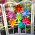10 inch Giant 3D Rainbow Paper Flower with Stickers for Flower Wall Stickers Room Decor Kids Nursery Classroom Wedding Backdrop Pack of 7 (Rainbow...
