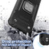 for Galaxy S10 Plus Case,Hybrid Drop Test Cover with Car Mount Kickstand Slim Fit Shockproof Protective Phone Case for Galaxy S10 Plus,Black...
