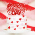 1 Pack Red Happy Valentine's Day Cake Topper Heart Love Cupcake Picks for Cake Decorations Valentine's Wedding Party Holiday Supplies...